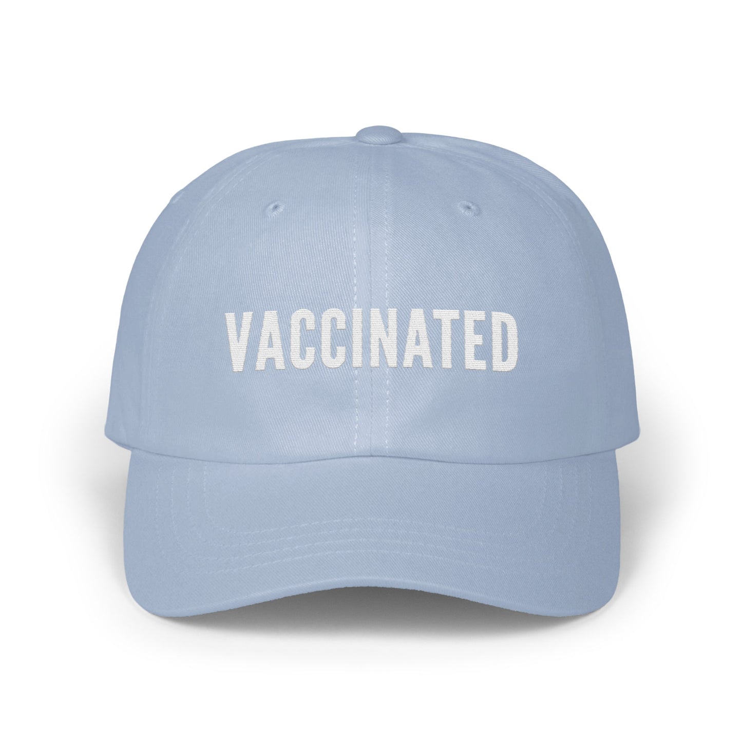 Vaccinated Blue Hat Stylish Design Casual Cap product type