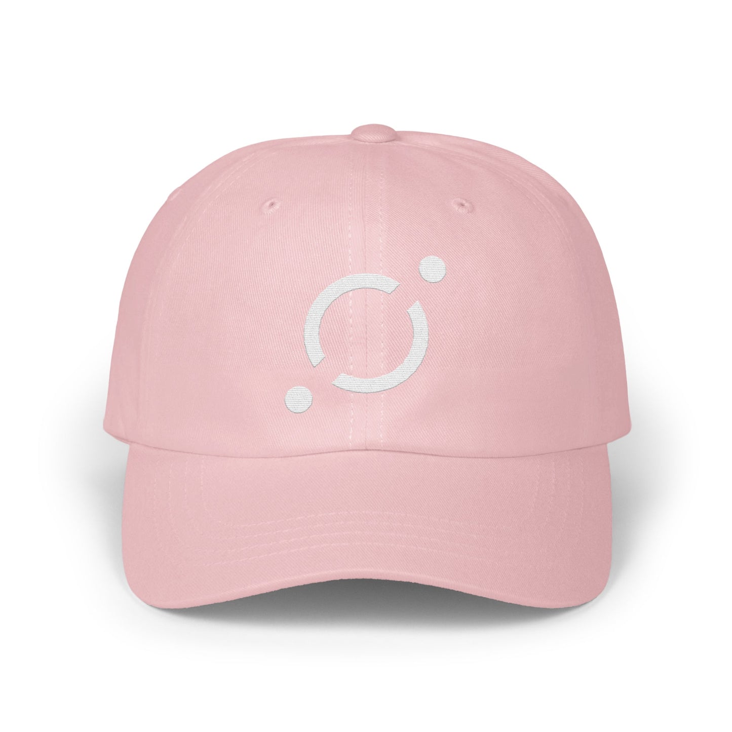 Stylish Light Pink Curved Brim Iconic Logo Cap product type