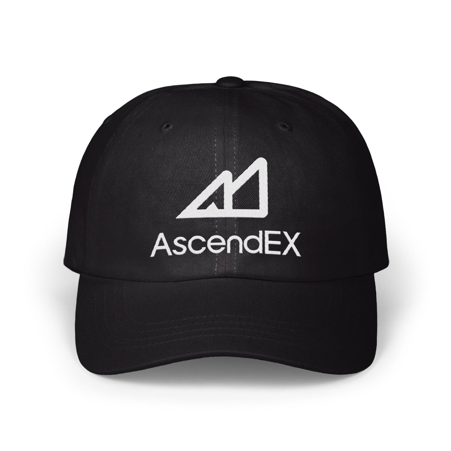 AscendEX Logo Embroidered Classic Black Cap product