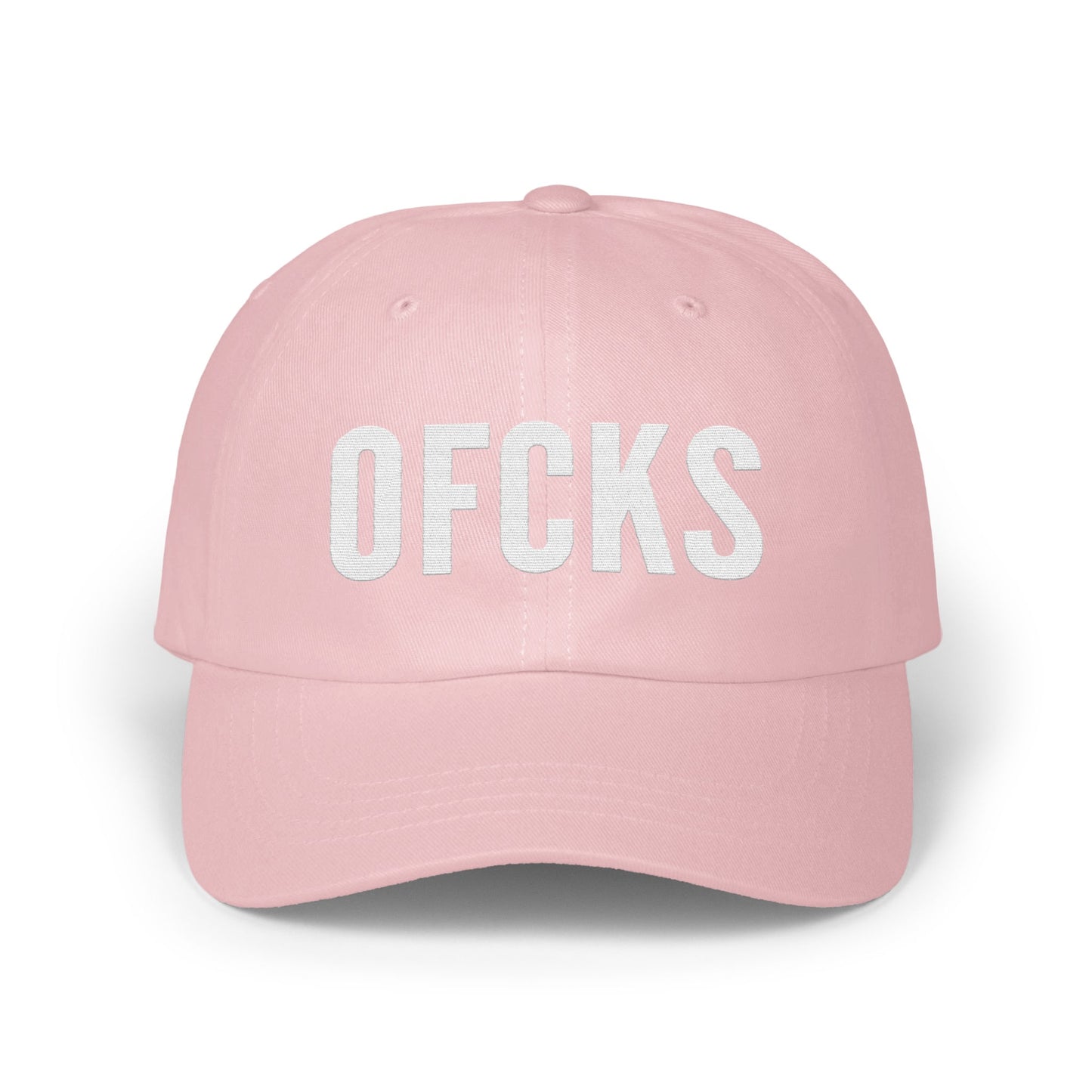Pink Baseball Cap with OFCKS Lettering product type
