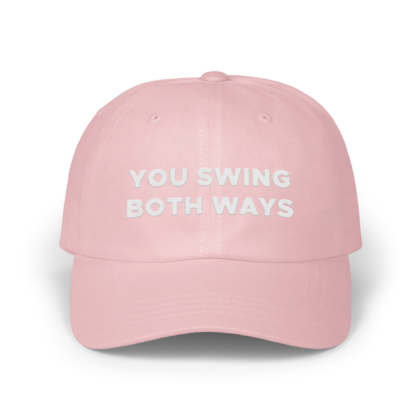 You Swing Both Ways Embroidered Baseball Cap product type