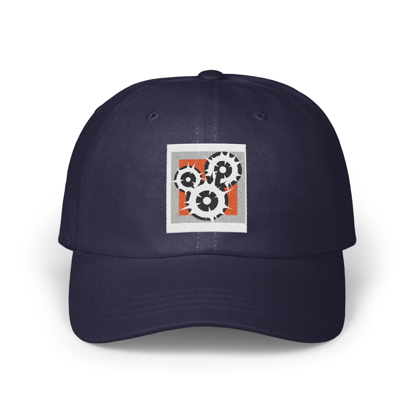 Navy Blue Baseball Cap with Unique Design product type