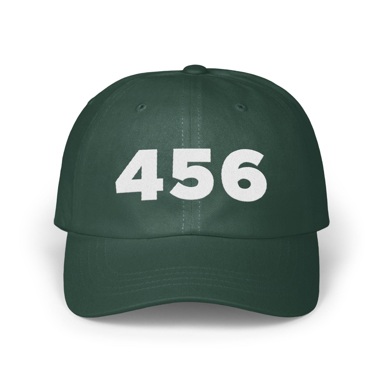 Dark Green Baseball Cap With 456 Number product