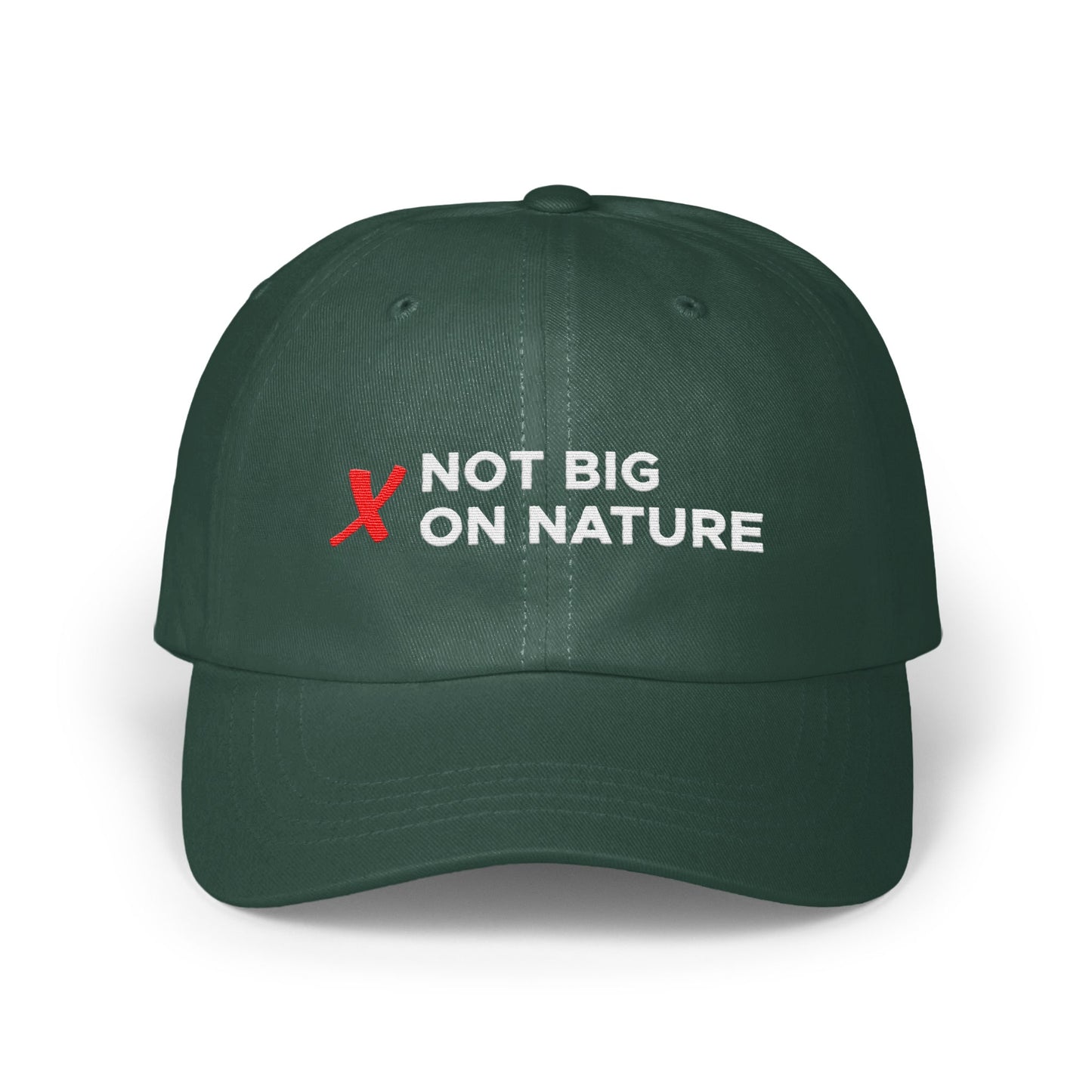 Not Big on Nature Green Statement Hat product