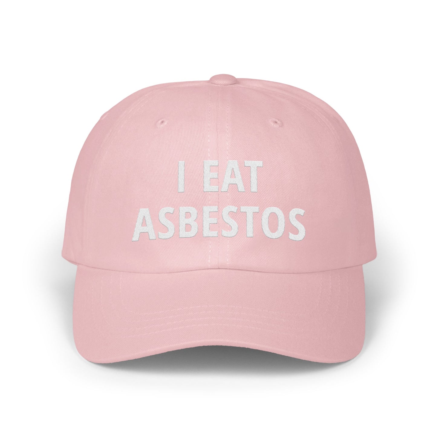 Humorous Pink I Eat Asbestos Baseball Cap product