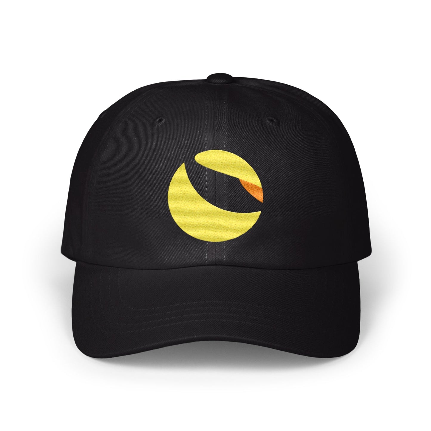 Black Baseball Cap with Yellow Abstract Symbol product
