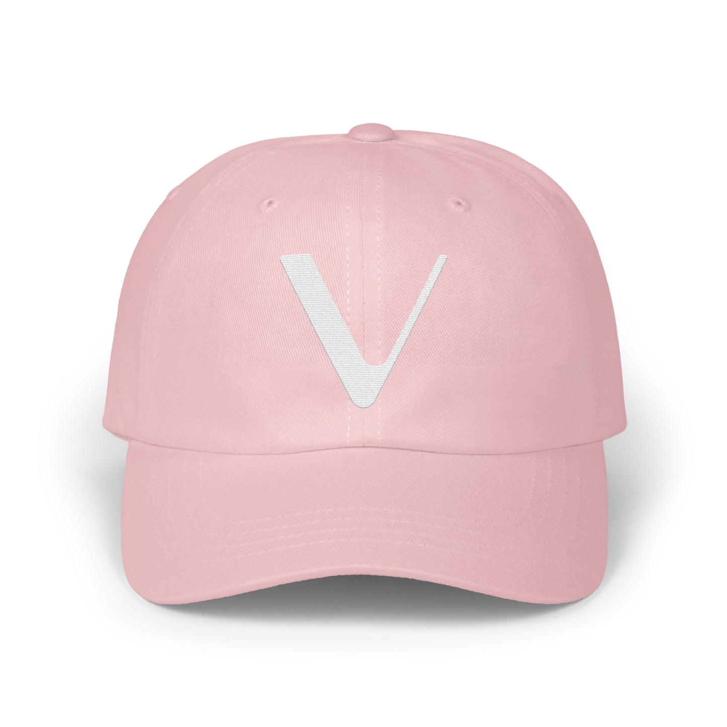 Trendy Pink Baseball Cap with Unique V Logo product
