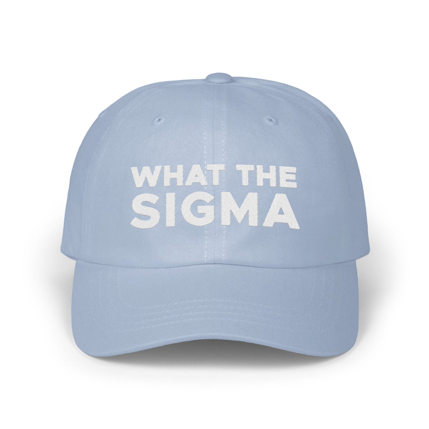 What The Sigma Text Cap Baseball Hat product type