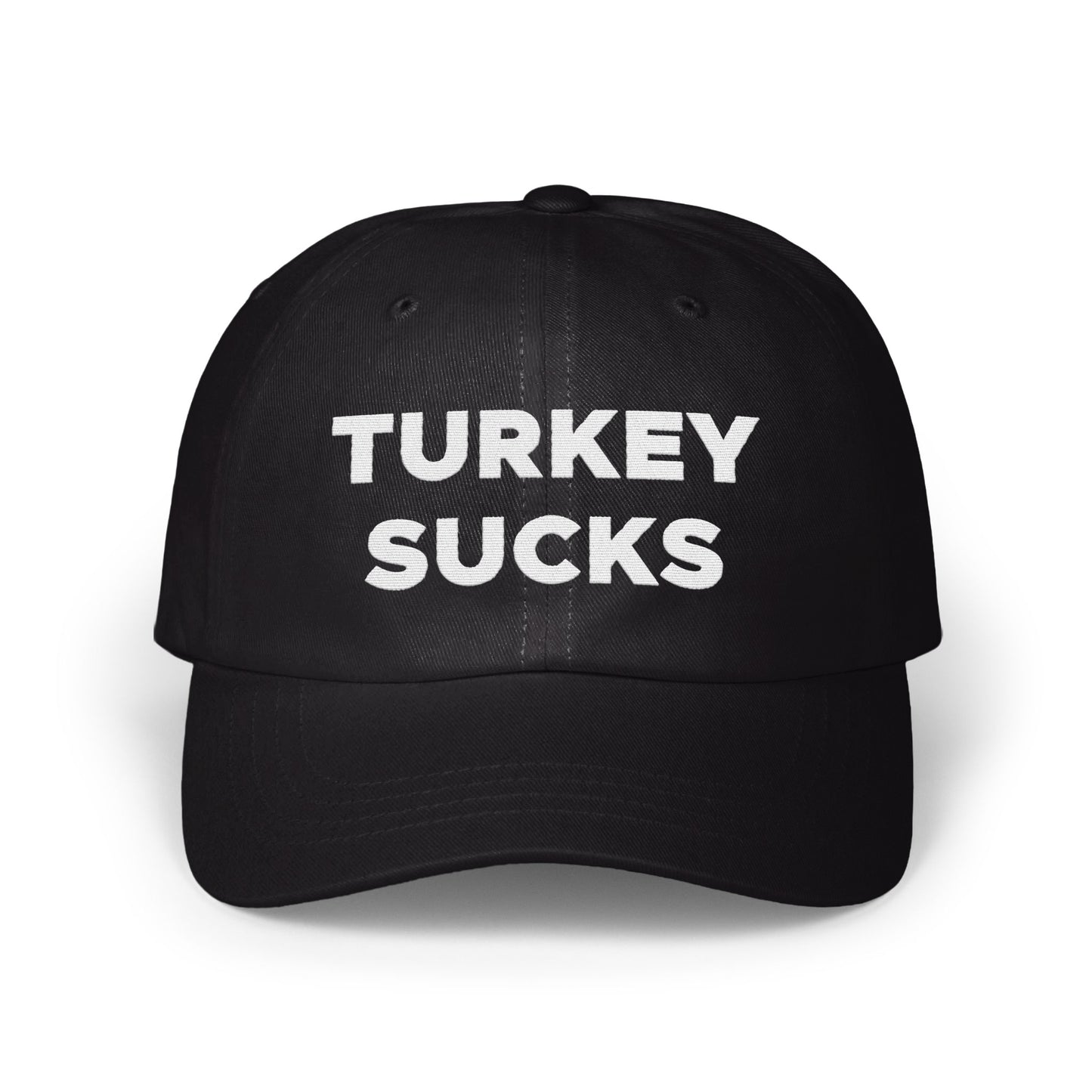 Turkey Sucks Black Adjustable Baseball Cap product