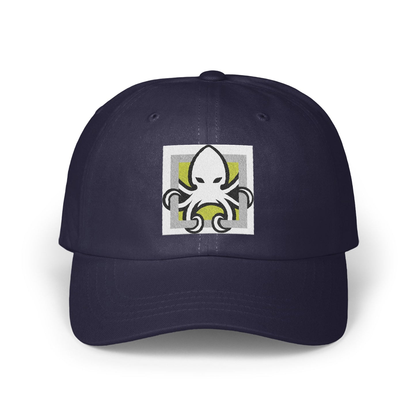 Navy Blue Cap with Octopus Logo Design product type