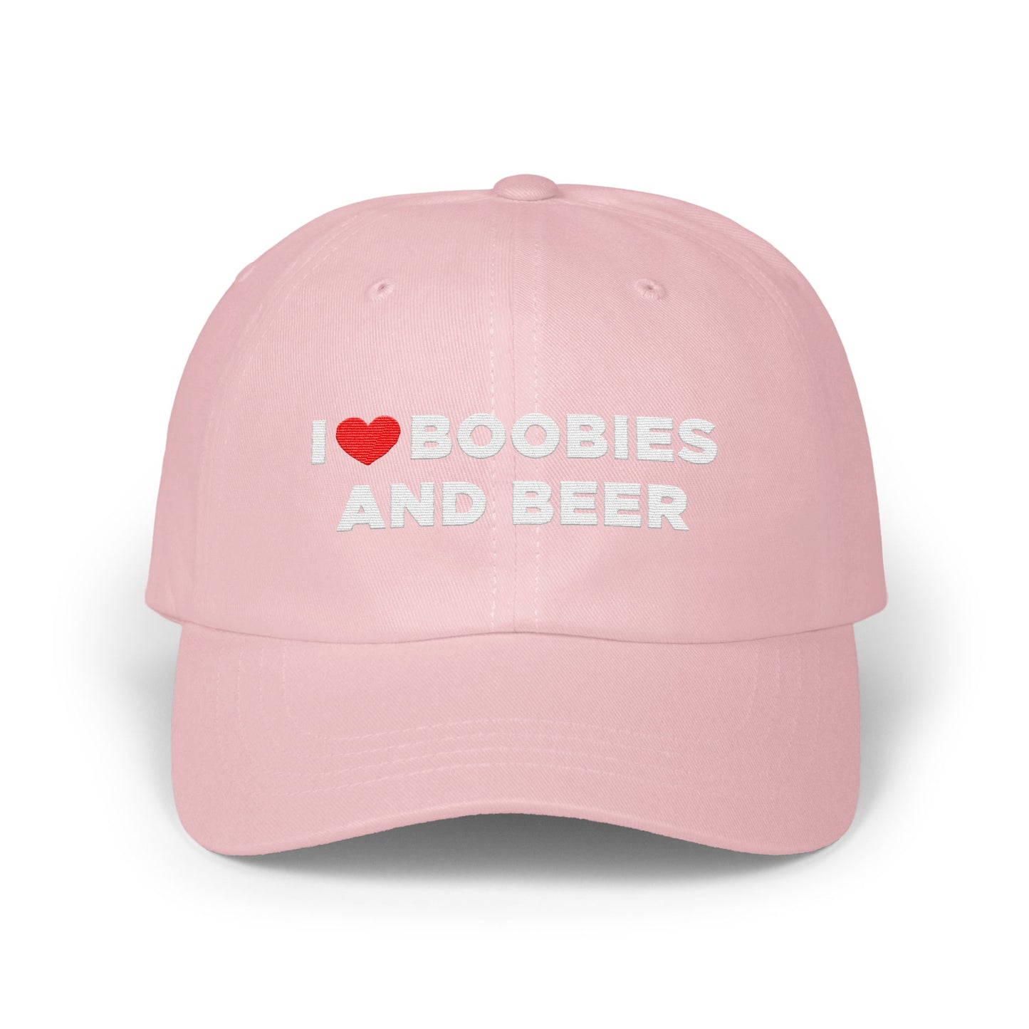 I Love Boobies and Beer Statement Hat product type