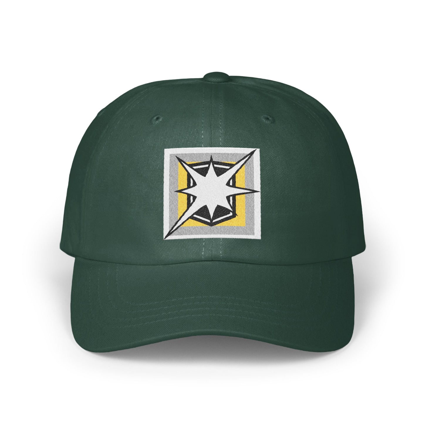 Modern Star Design on Green Graphic Hat product