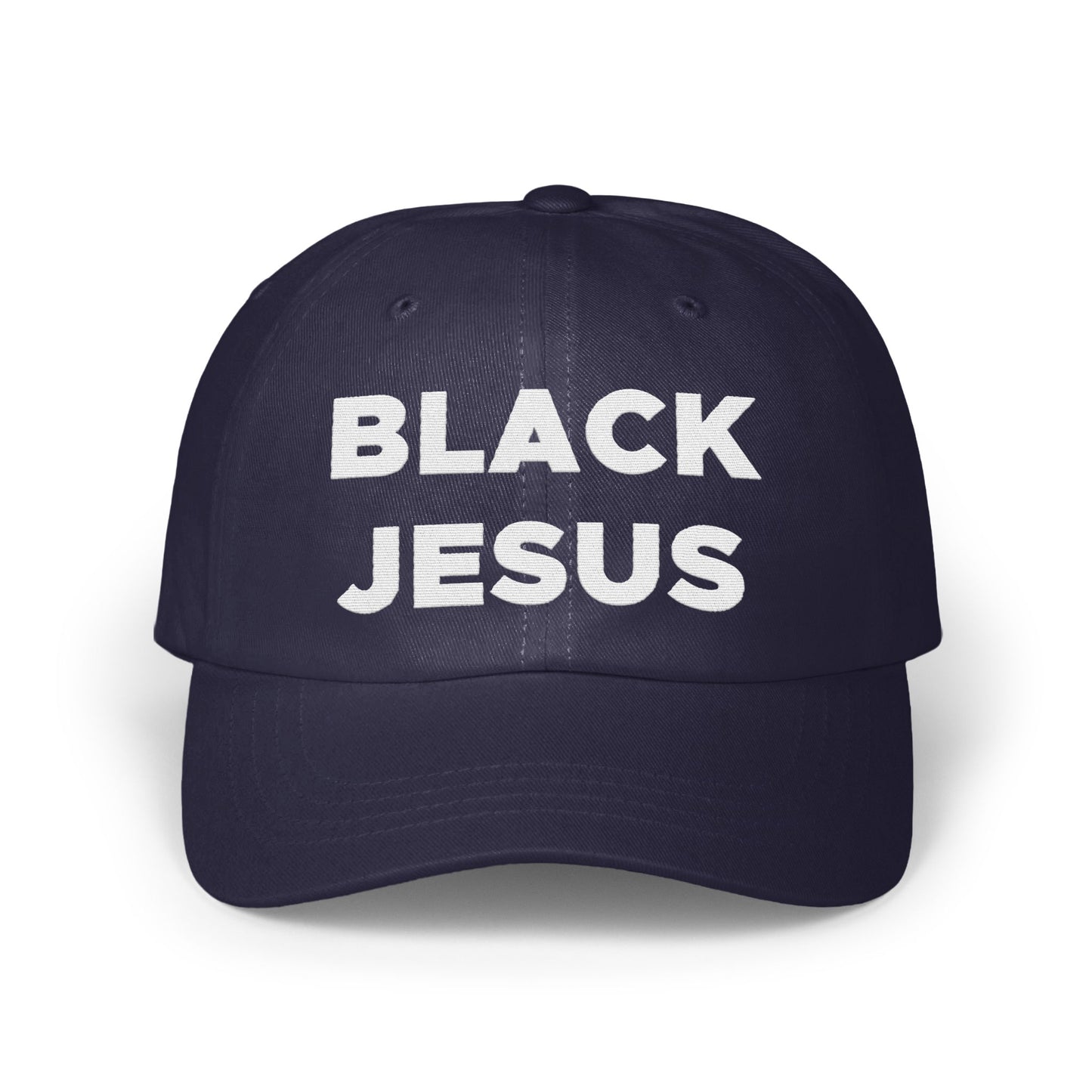 Black Jesus Statement Cap Bold Text Hat product