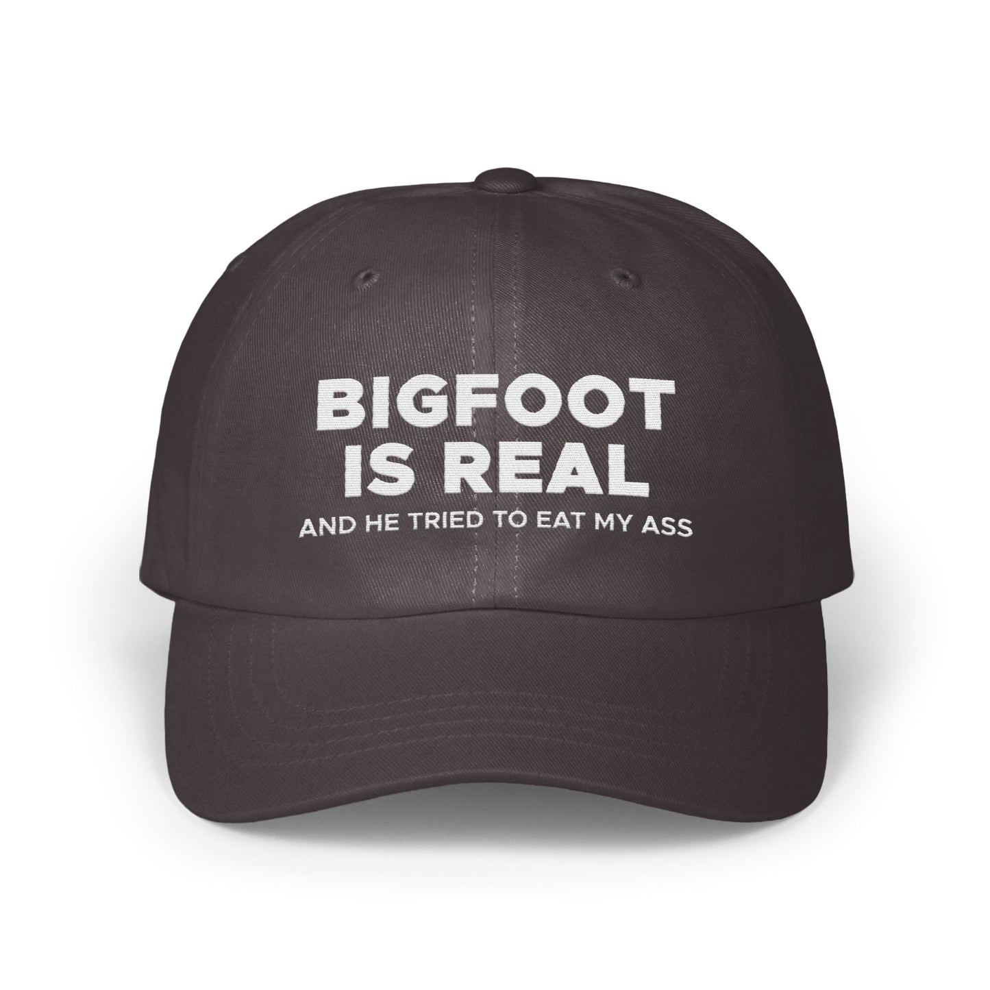 Bigfoot Is Real Funny Statement Cap Hat product type