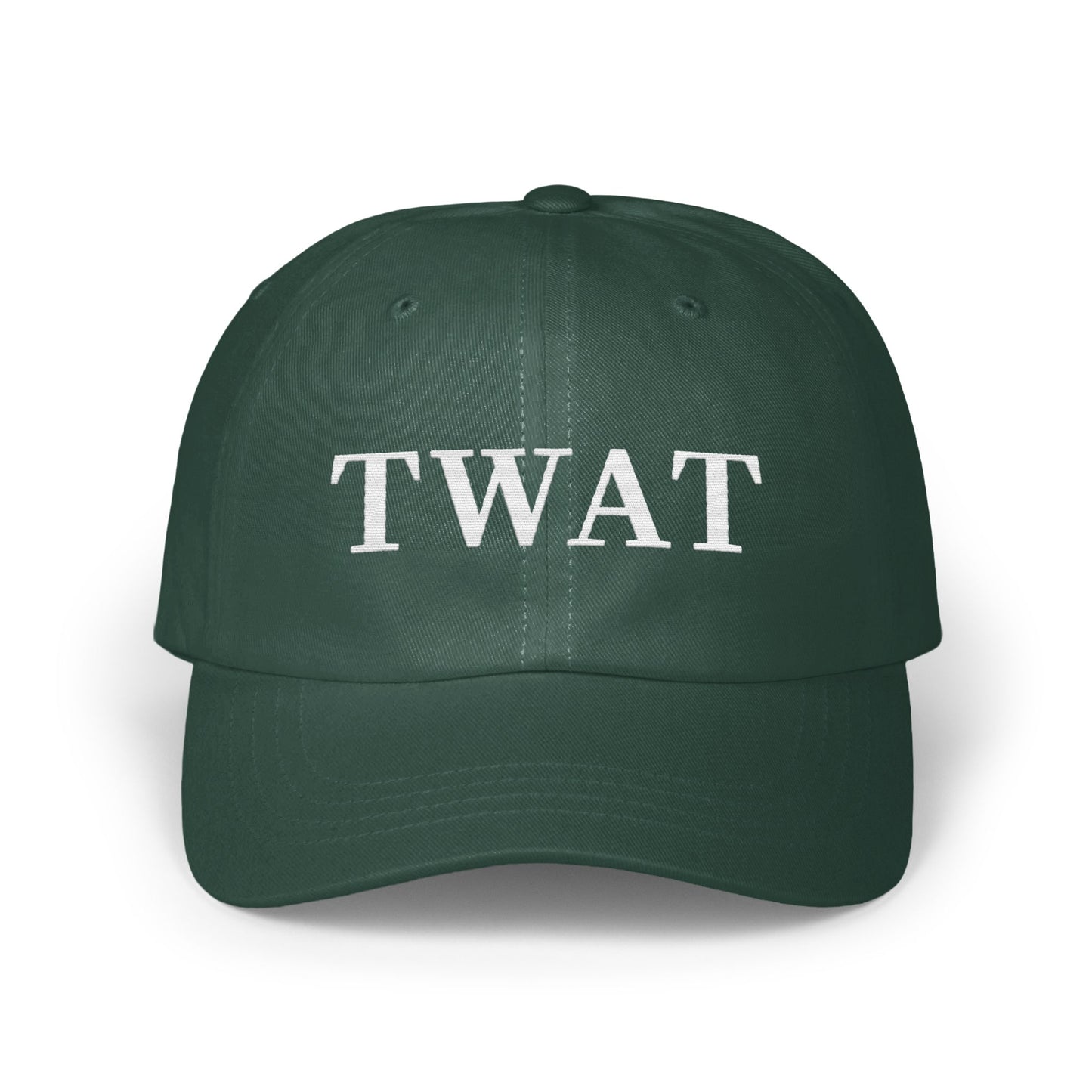 Funny Green TWAT Hat with Bold White Letters product