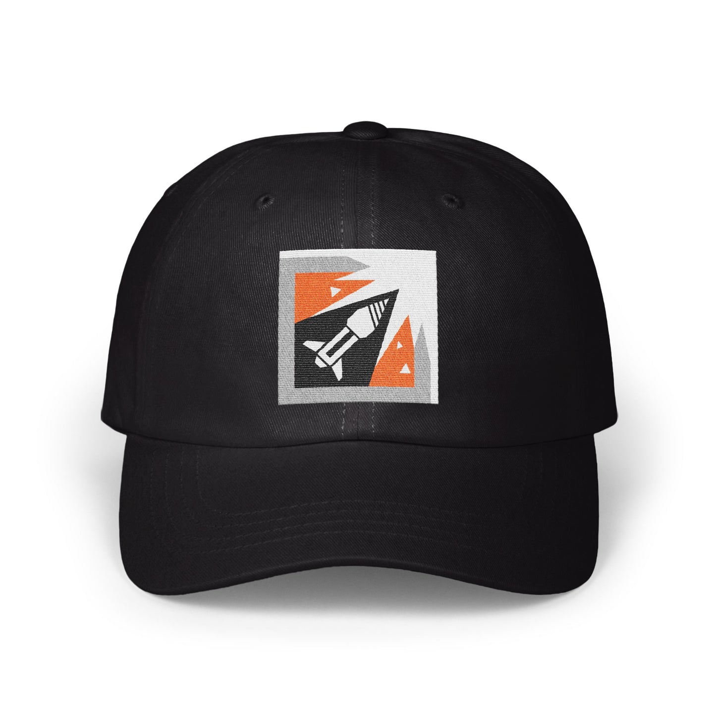 Trendy Rocket Design on Black Baseball Hat product