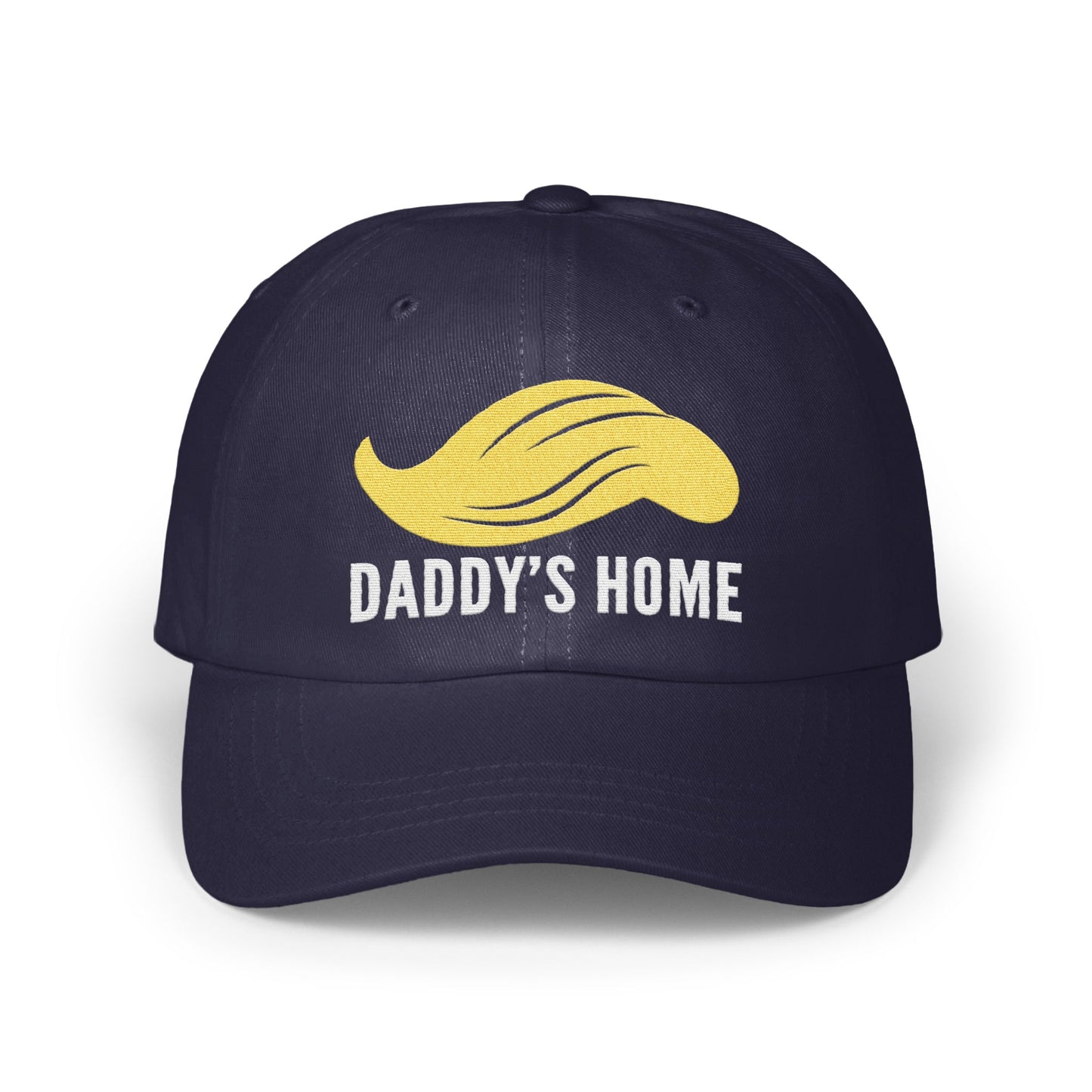 Daddy's Home Cap with Yellow Mustache Embroidery product type