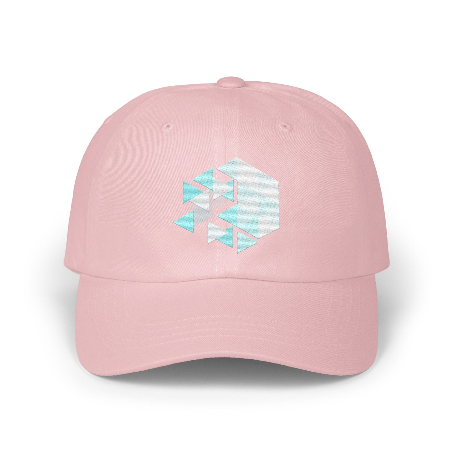 Geometric Pattern Pink Unisex Baseball Cap product type