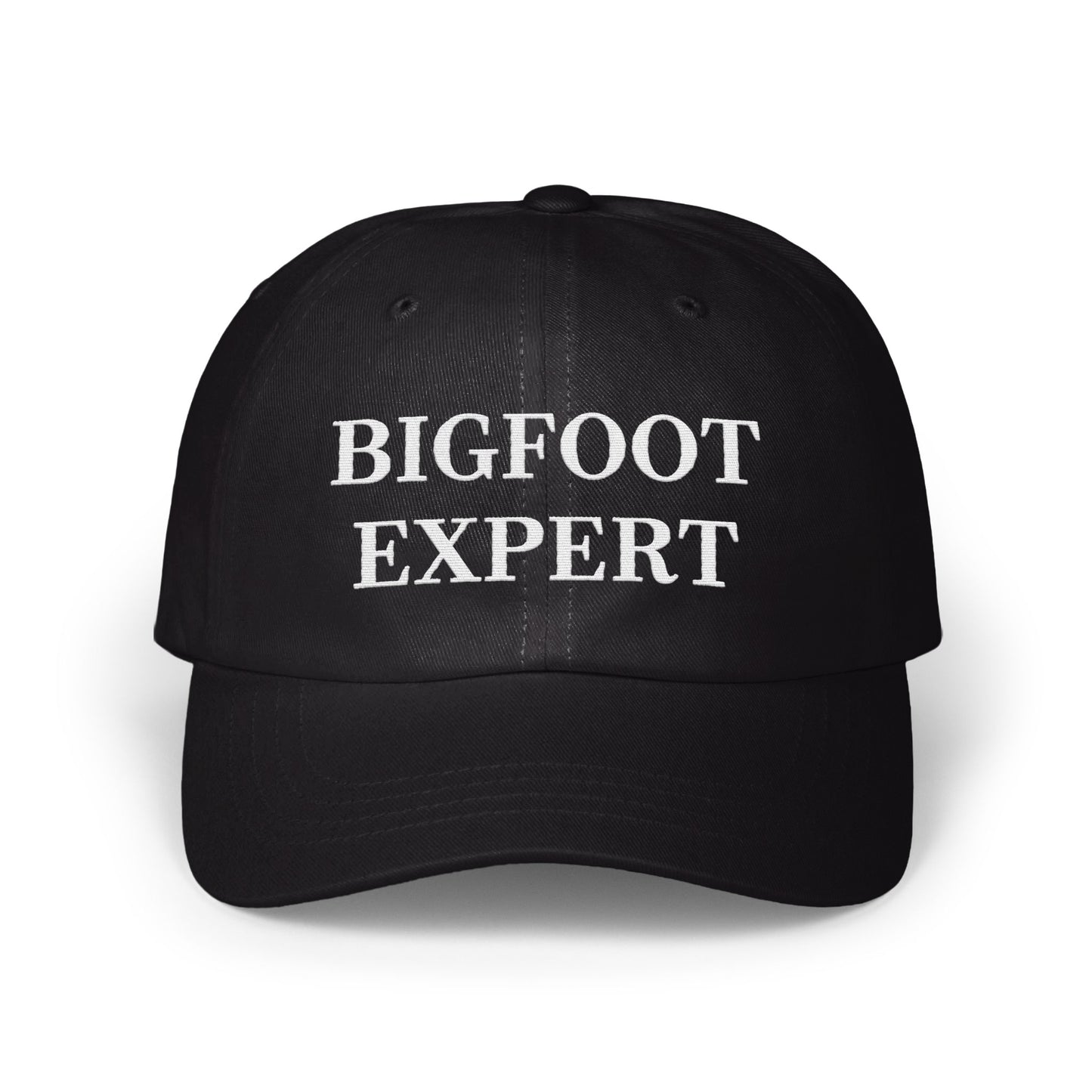 Bigfoot Expert Text Print Black Hat Fashion Accessory product