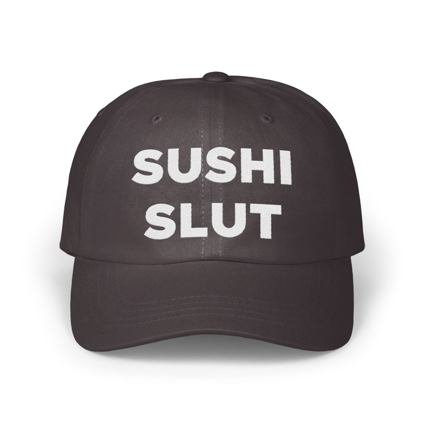 Bold Statement Black and White Sushi Slut Hat product