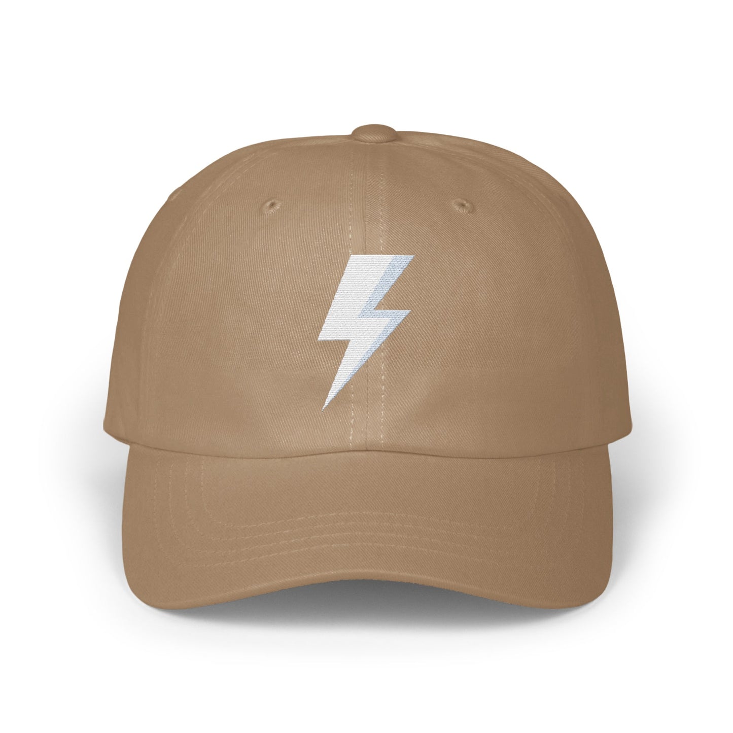 Stylish Light Brown Hat with White Lightning Print product type