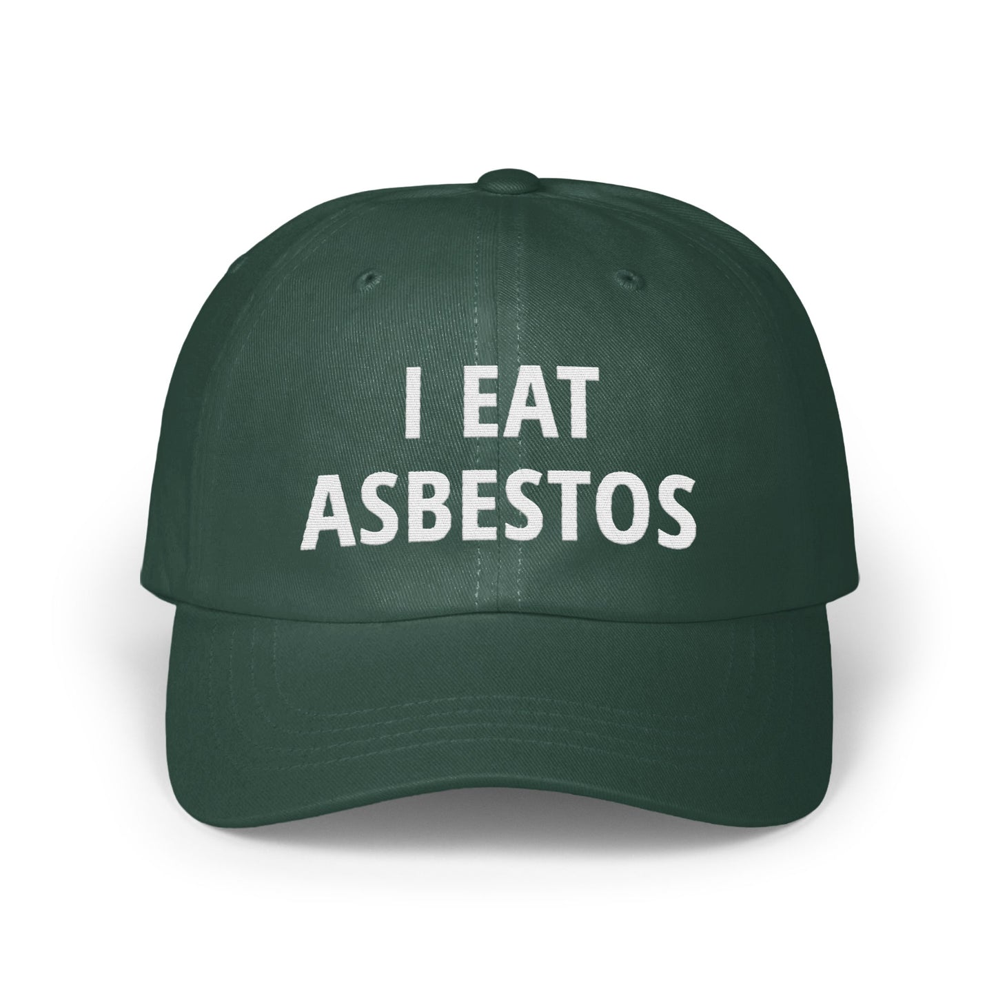 I EAT ASBESTOS Statement Hat Bold Product