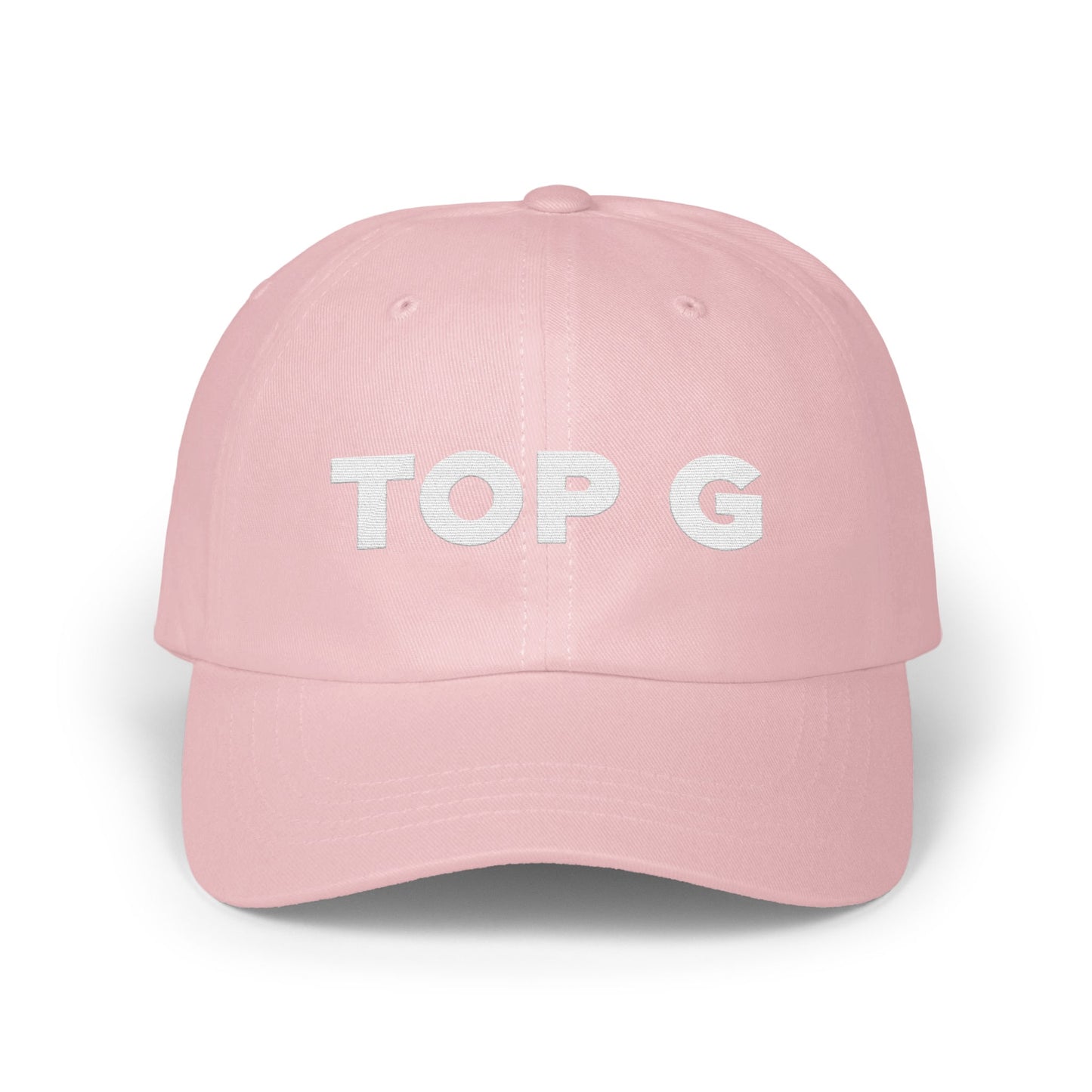 Top G Embroidered Pink Baseball Cap product