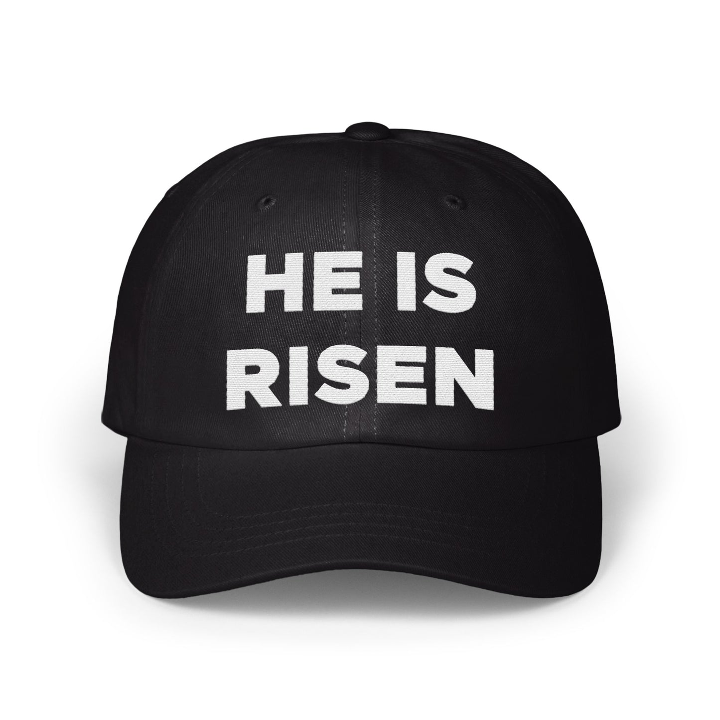 He Is Risen Embroidered Message Baseball Hat product
