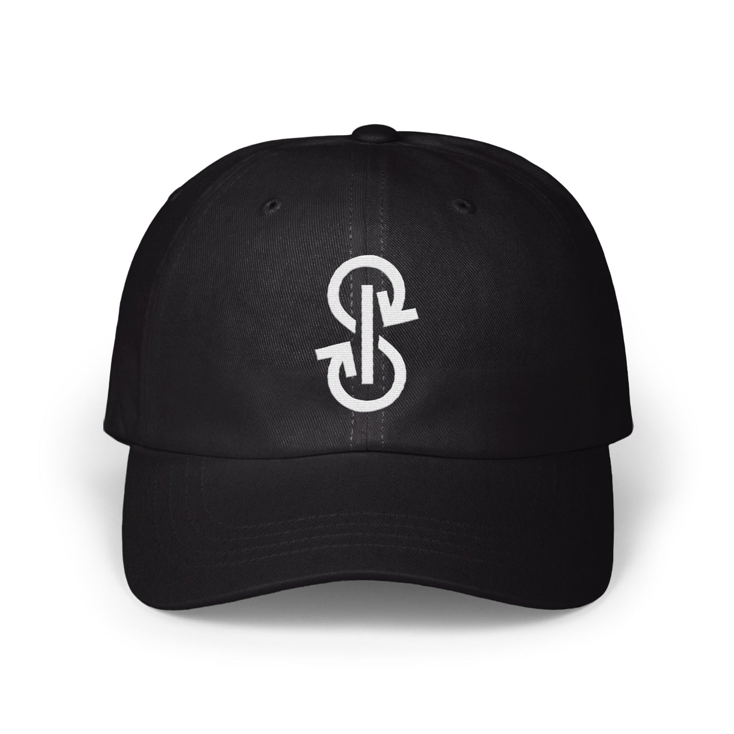 Sleek Black Cap with Unique Double Arrow Logo product