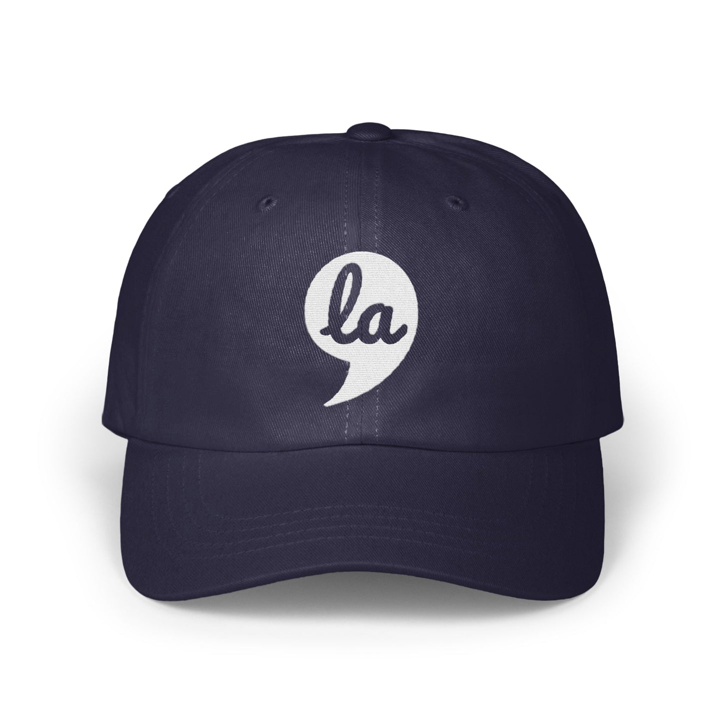 Stylish Navy Blue La Logo Design Baseball Cap product