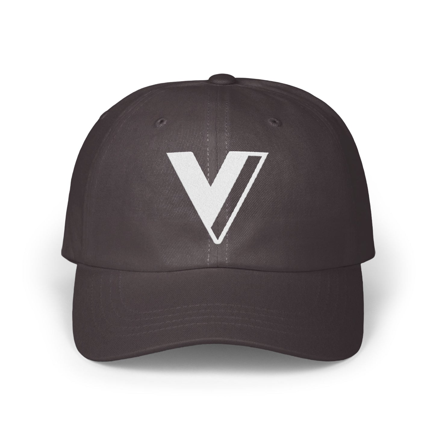 Sleek Black Baseball Cap with Modern V Logo product