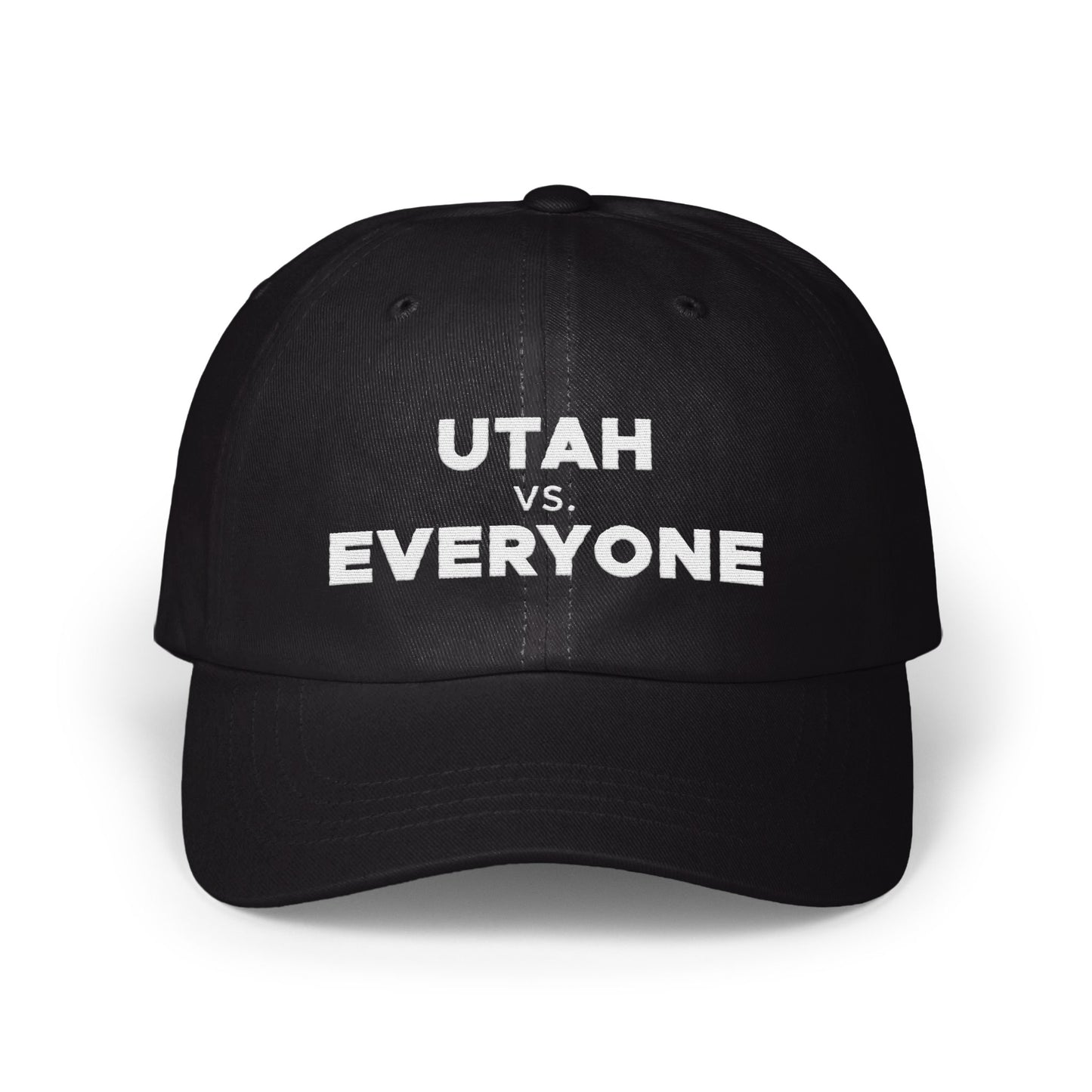 Utah vs Everyone Black Adjustable Hat product