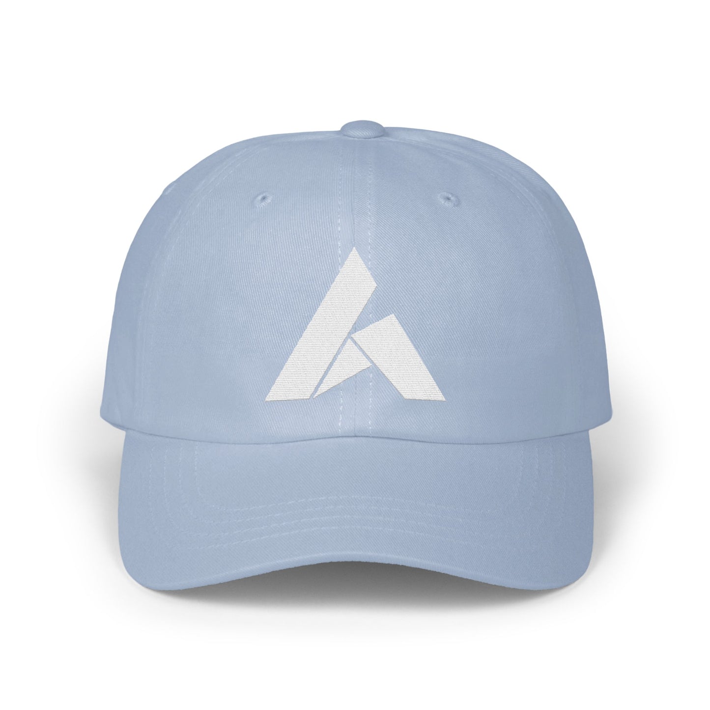 Light Blue Hat with White Modern Logo Hat product