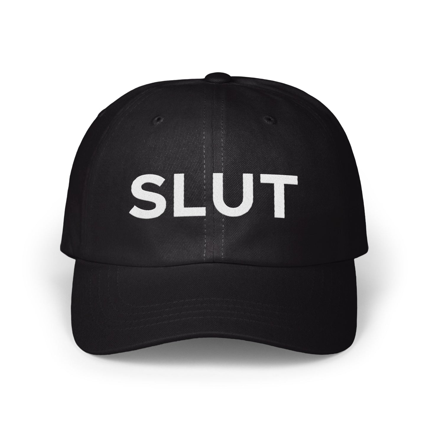 Embroidered SLUT Statement Black Baseball Cap product