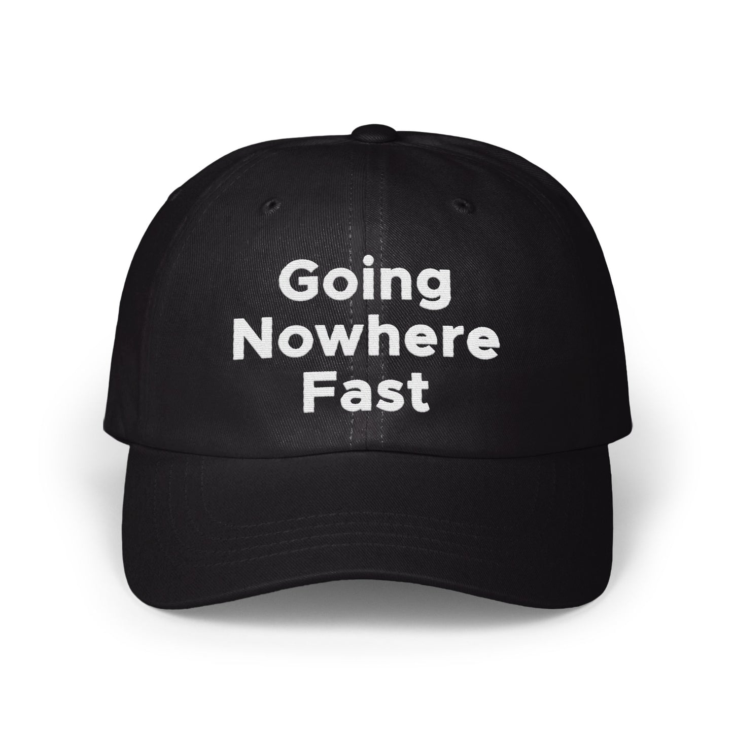 Going Nowhere Fast Black Baseball Cap product