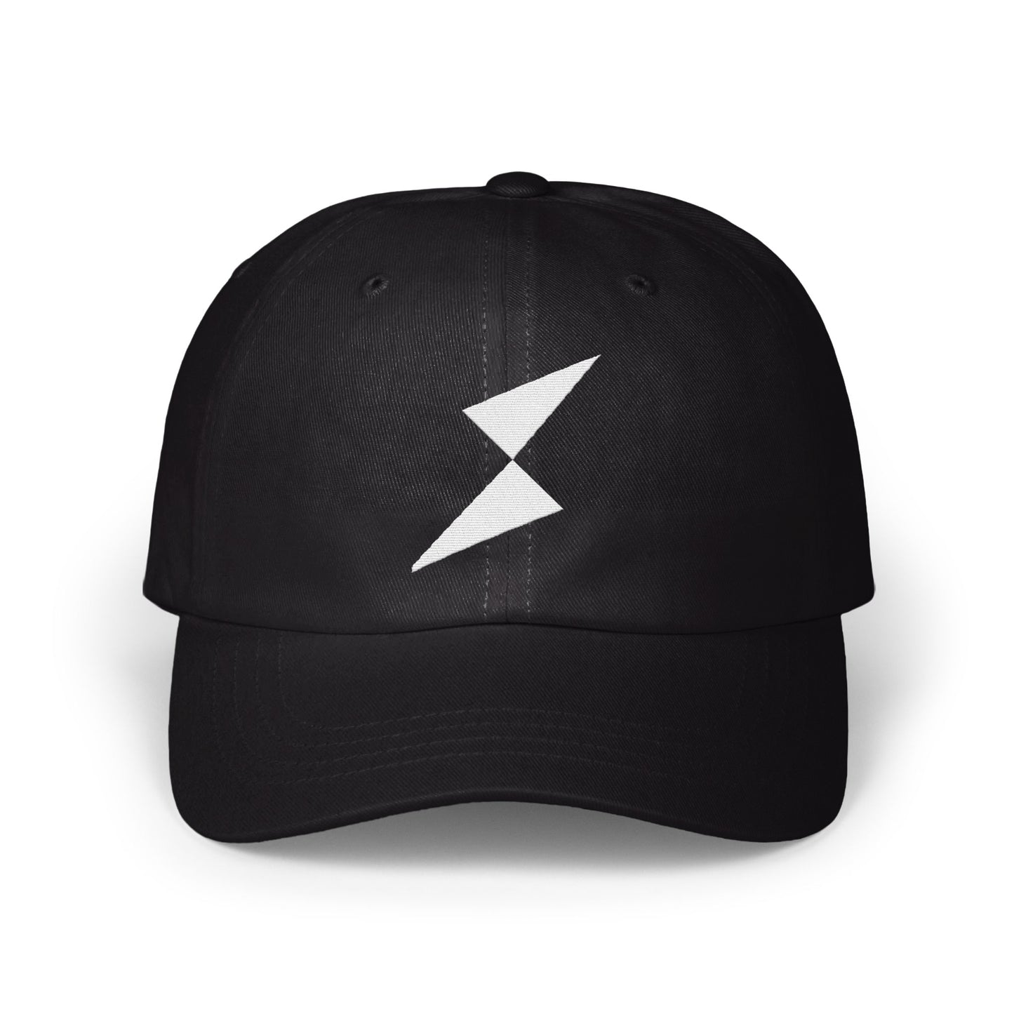 Stylish Black Cap with White Lightning Bolt Hat Product