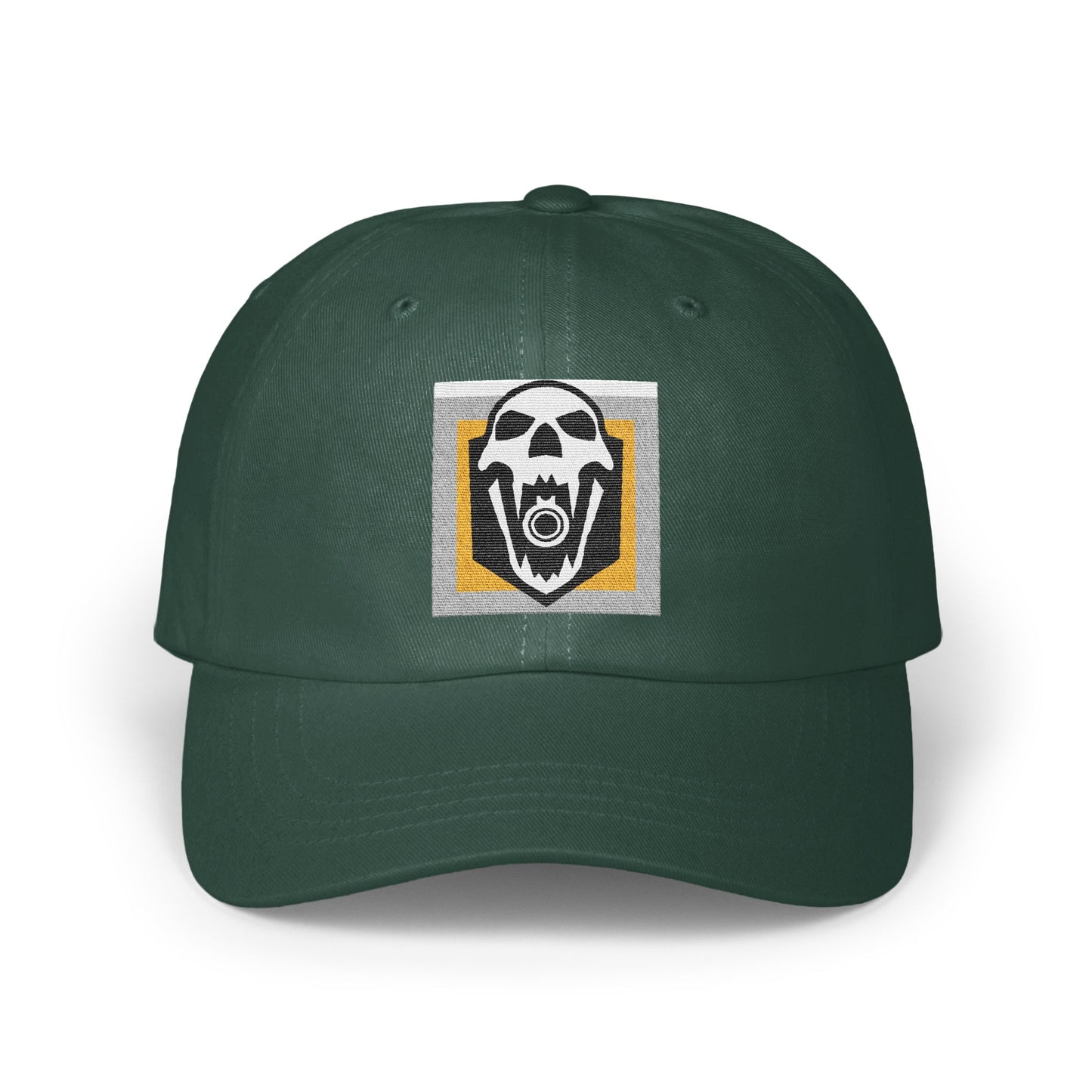 Dark Green Baseball Cap with Unique Logo Design product