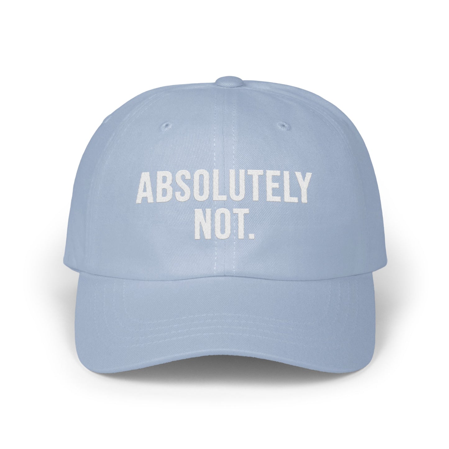 Absolutely Not Statement Blue Hat Product