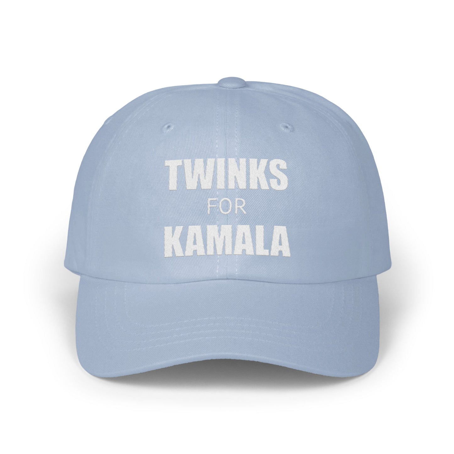 Twinks For Kamala Text on Light Blue Hat product