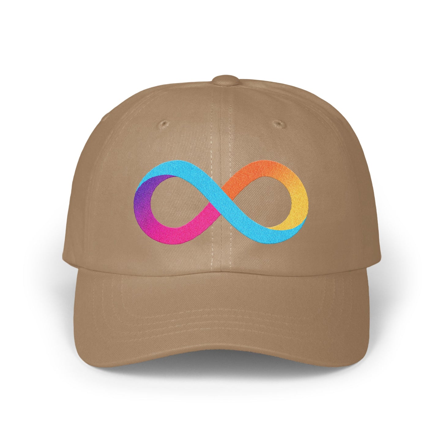 Colorful Infinity Symbol Brown Cap product