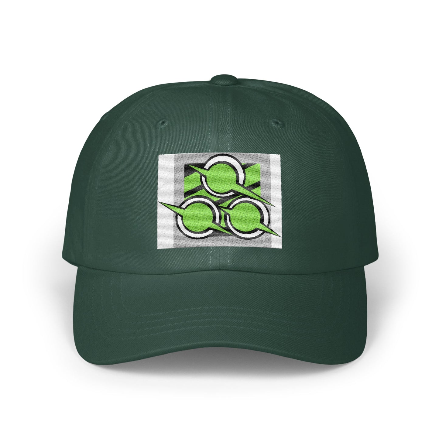 Stylish Green Hat with Modern Graphic Print Hat product