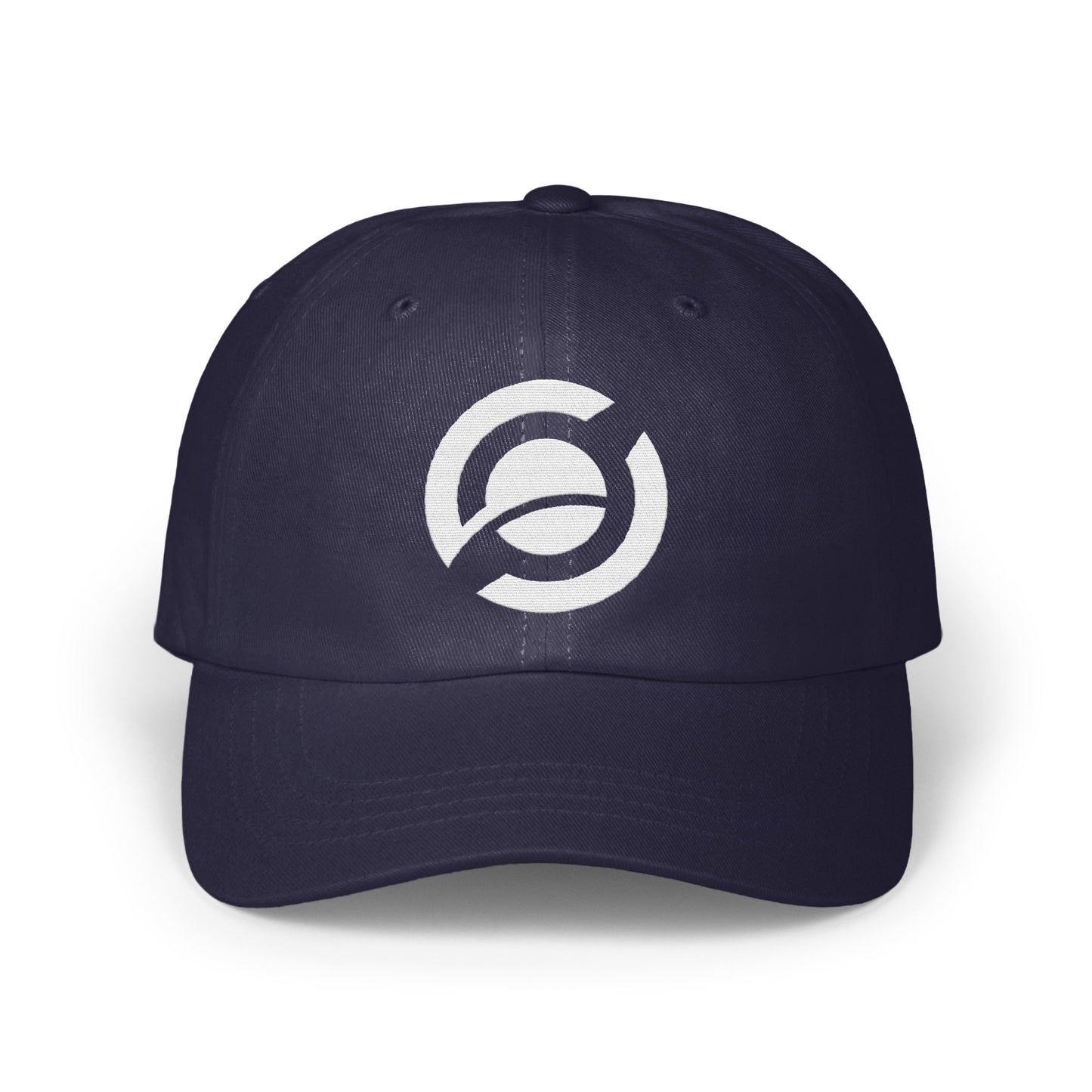 Stylish Navy Blue Baseball Cap with Unique Logo product