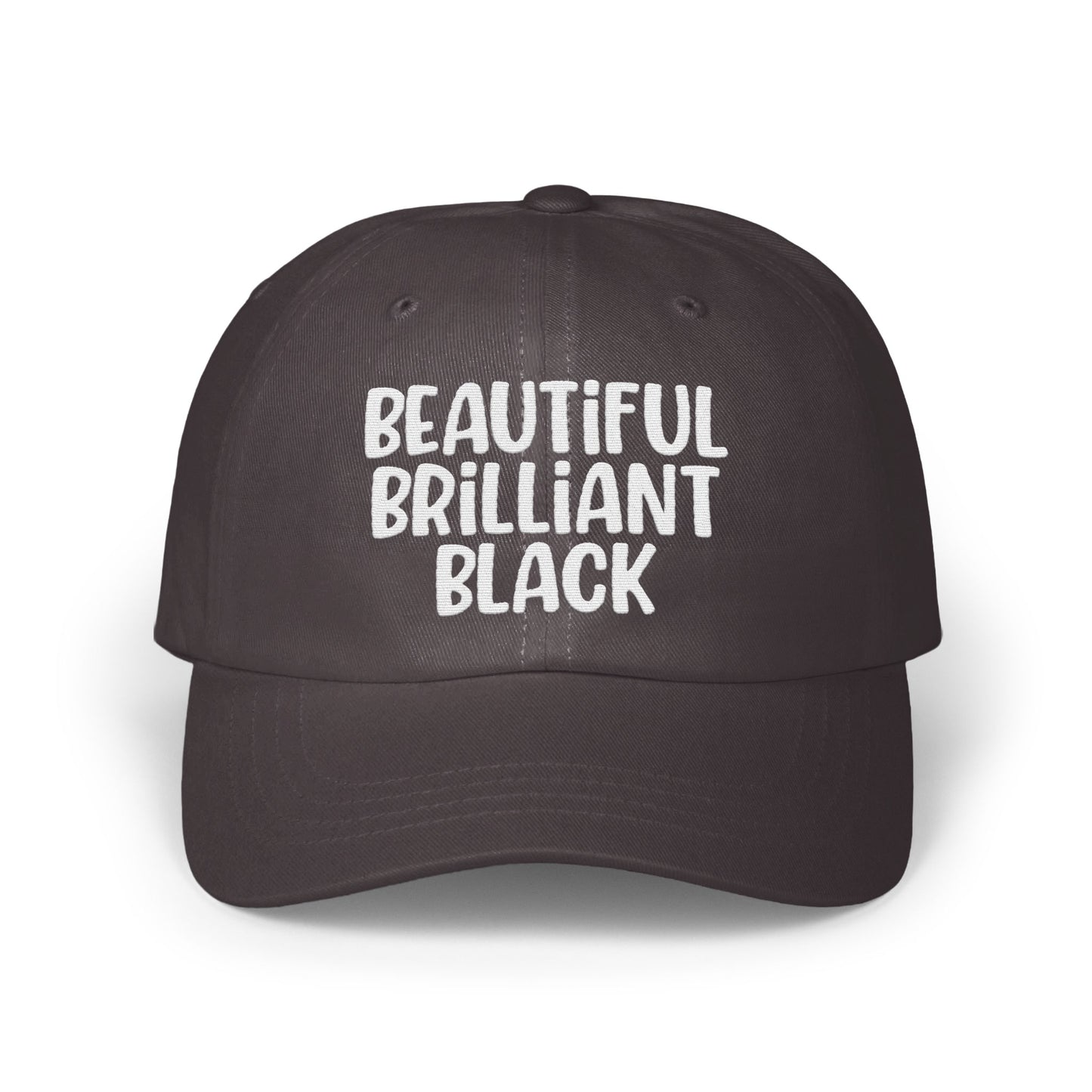 Beautiful Brilliant Black Slogan Hat product
