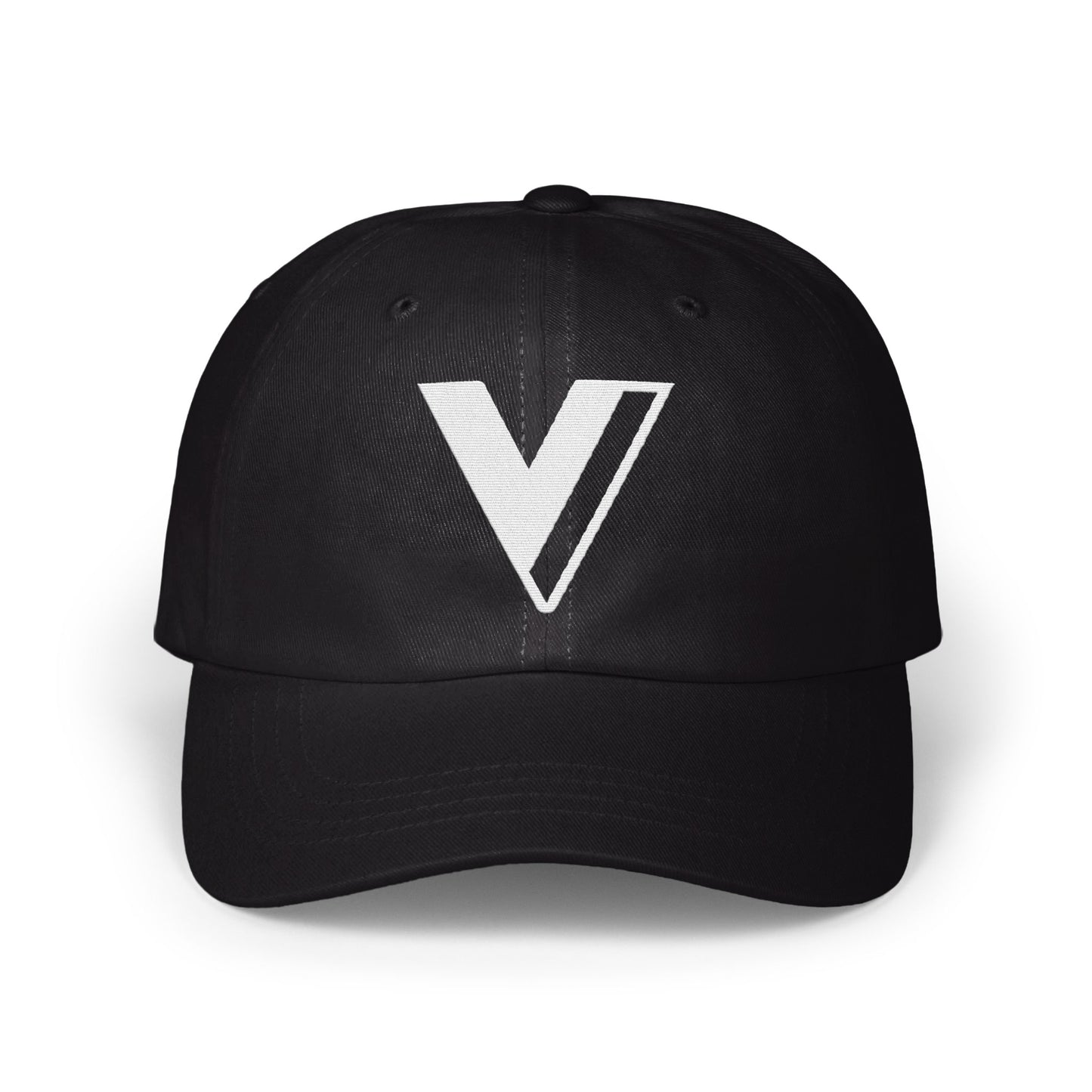 Bold Black V Logo Baseball Cap product type