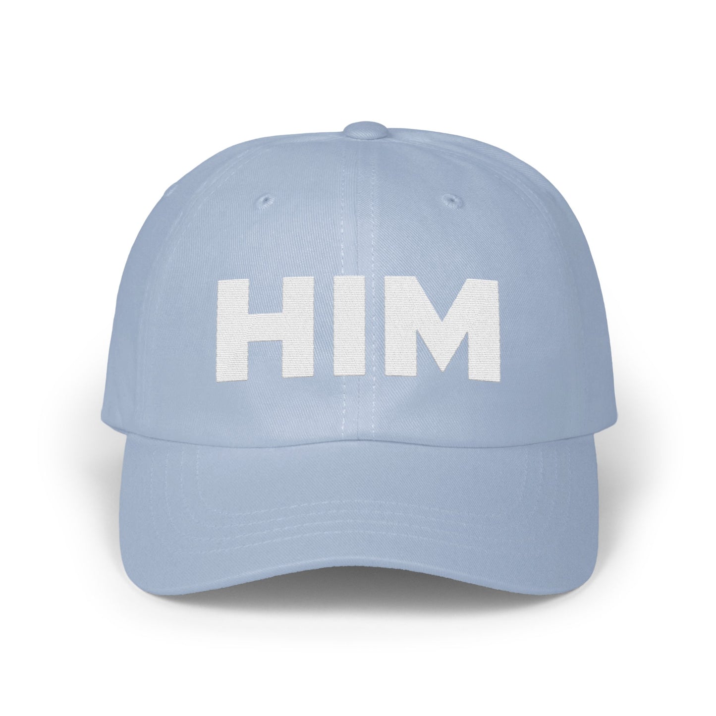 Light Blue Cap with HIM Text on the Front product type