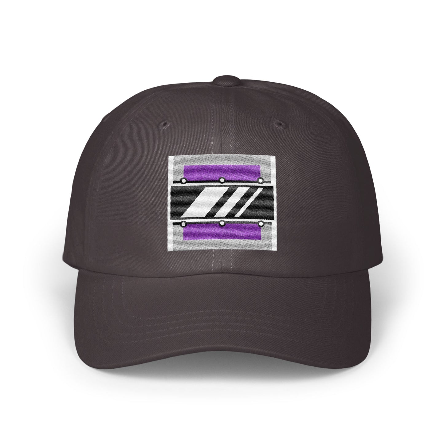 Stylish Gray Cap with Modern Geometric Design product type