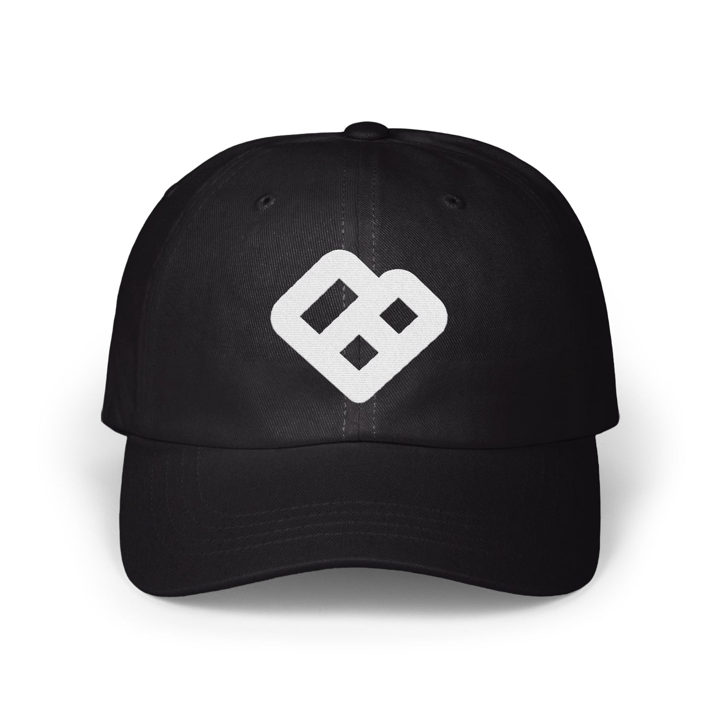 Stylish Black Cap with Unique Heart Logo product type