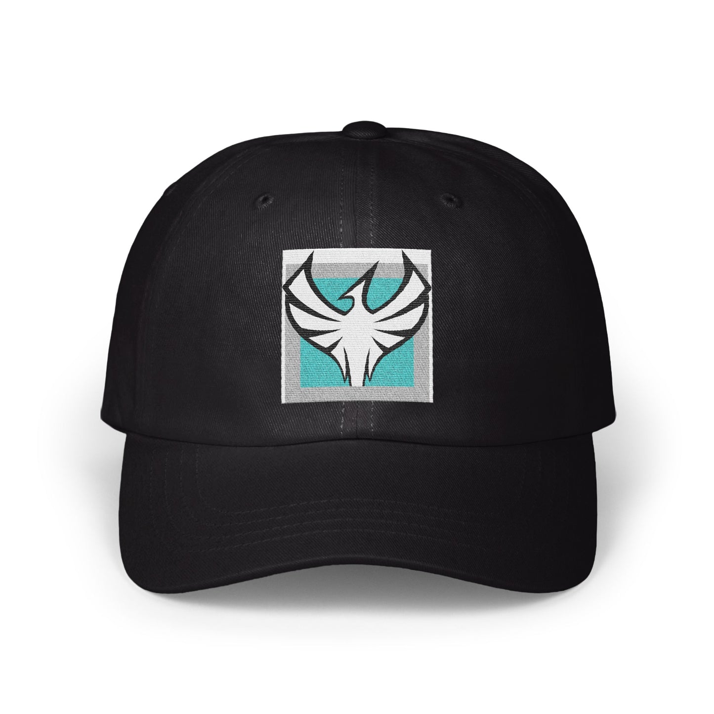 Stylish Black Cap with Unique Bird Logo Hat product