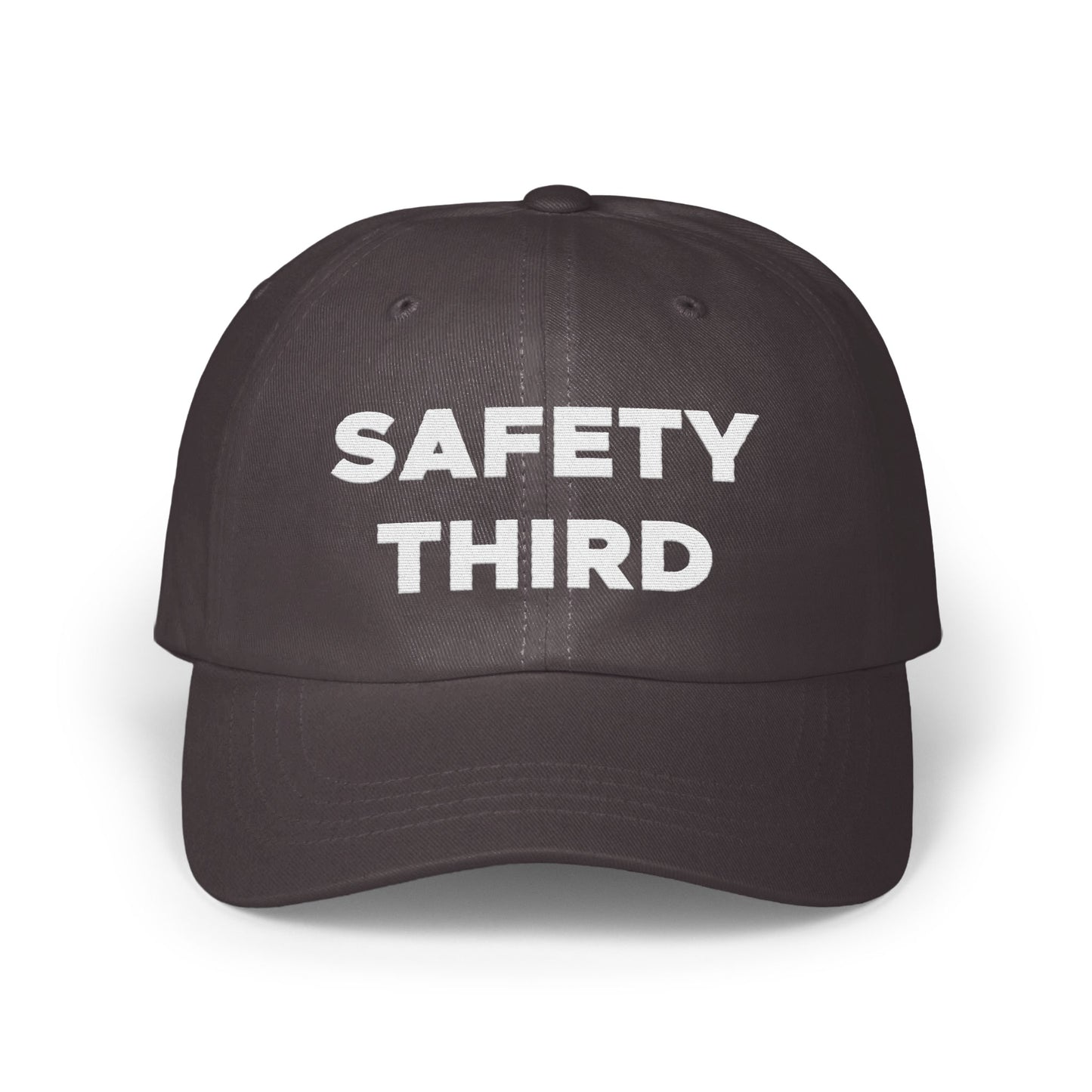 Safety Third Funny Slogan Embroidered Cap Hat product