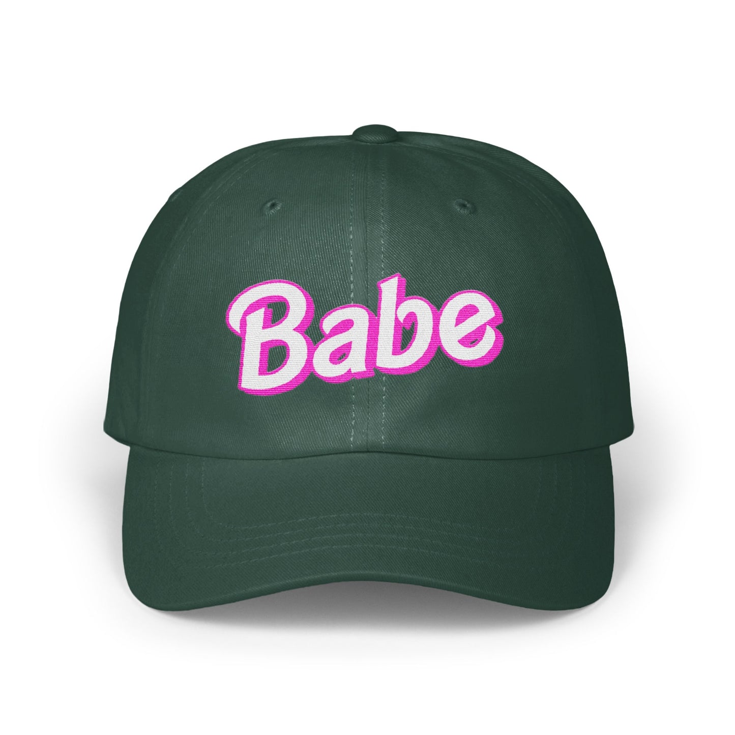 Stylish Dark Green Babe Cap Trendy Baseball Hat product